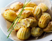 Mini Madeleines ananas et lardons