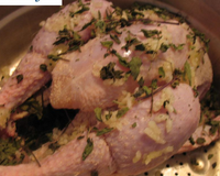 Poulet vapeur à l'ail