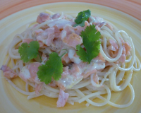Pâtes aux saumon