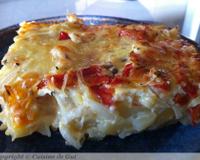 Cette tortilla n'est pas la véritable tortilla espagnole mais elle est moins riche et beaucoup plus facile à réaliser !