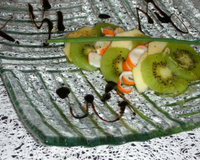 Millefeuille kiwi pomme et surimi