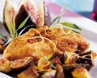 Filets de poulet aux figues poêlées