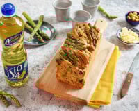 Cake léger aux noisettes & asperges