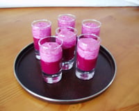 Verrines de betteraves bicolores