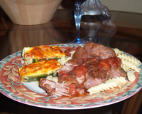 Une recette de Jean-François Plante adaptée pour la mijoteuse.Un repas digne des rois et la sauce tomate bien rouge relevée au vin est plus que parfaite.