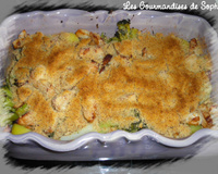 Crumble de légumes au gorgonzola