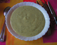 Velouté de courgettes à la vache qui rit rapide