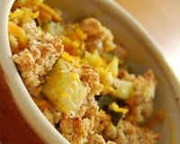 Gratin de St Jacques et poireaux aux noix