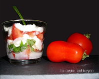 tomate mozza espumatée