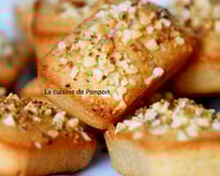 Financier à la crème de marron aux éclats de châtaignes