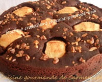 Moelleux croustillant chocolat pommes