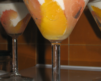 Voilà un dessert frais et léger après un repas copieux, qui allie la légèreté du fromage blanc et le goût des fruits et des épices
