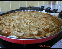 Tarte aux mirabelles et croustillant d'amandes