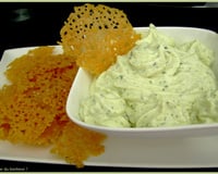 Mousse de courgette et tuiles au parmesan