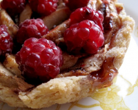 Tartelette pommes et framboises