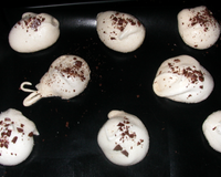 Meringues légères aux pépites de chocolat