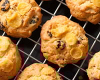 Cookies aux raisins secs et corn flakes