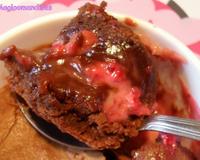 Un fondant extraordinaire et un coeur frais aux framboises ! J'ai modifié une recette du site Philadelphia Canada !