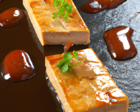Feuilleté de foie gras sucré- salé