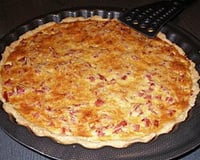 Quiche Lorraine au jambon et à la tomate séchée