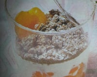 Verrine à l'abricot et aux spéculoos