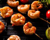 Brochettes de crevettes au barbecue