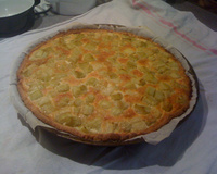Tarte à la rhubarbe de saison