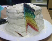 Gâteau arc en ciel
