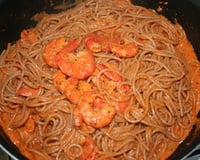 Spaghettis aux gambas