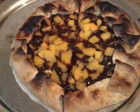 Tartes pêches chocolat