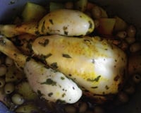 Poulet roti à la marocaine