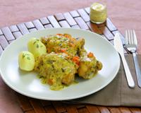 Ce poulet à l'estragon et à la moutarde est un régal.