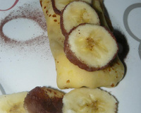 Crêpe fourrée à la glace vanille