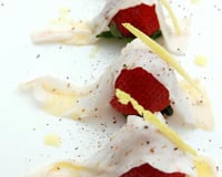 Fraises au lard et au cédrat