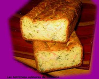 Cake saumon, citron et ciboulette