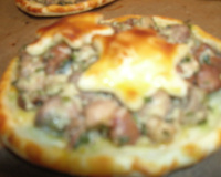 Carrés aux champignons façon pizza