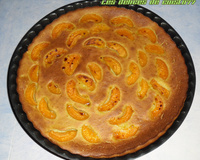 Flan de courgette sucré aux abricots