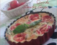 Le repas équilibré idéal petite quiche avec une salade verte.