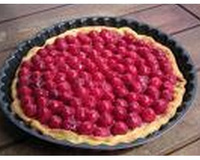 Tarte aux framboises et à la vanille