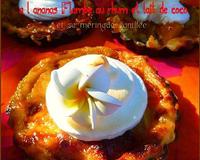 Un air de vacances avec ces tartelettes succulentes aux saveurs exotiques! Une petite recette improvisée qui a eu du succès.