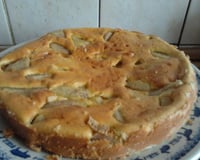 Gâteau renversé aux poires maison