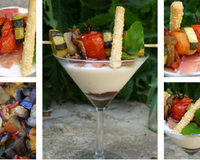Le crémeux de la pana cotta et les légumes confits se marient très bien avec l'olivade de Kalamata, douce et parfumée à l'origan et au thym.