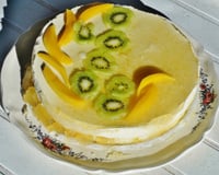 Gâteau mousse aux fruits exotiques