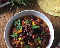 Aujourd'hui je vous emmène au Texas (même si je n'y ai jamais mis le pied) avec le moins mexicain des plats mexicains : du chili con carne baby (ou chili…