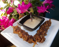 Cœurs de poulet façon Teriyaki et sa mayonnaise au wasabi