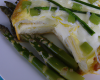 Cake aux asperges et mozzarella