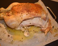 Chapon en croûte de sel