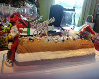 Bûche mousse aux trois chocolats