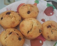 Muffins aux pépites de chocolat express