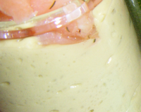 Voici une petite entrée très agréable à la texture très douce et onctueuse .